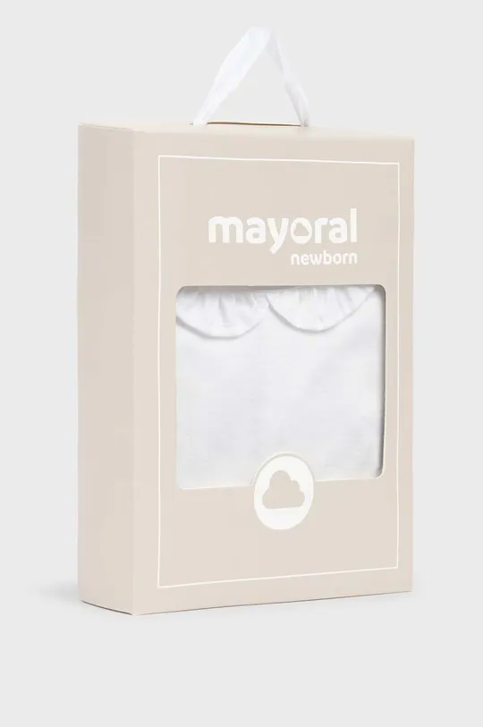 biały Mayoral Newborn body bawełniane niemowlęce Gift box
