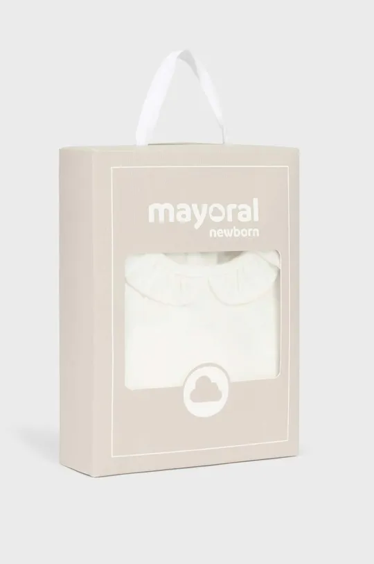 beżowy Mayoral Newborn body bawełniane niemowlęce Gift box