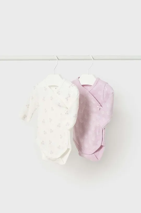 μωβ Βαμβακερά φορμάκια για μωρά Mayoral Newborn 2-pack Για κορίτσια