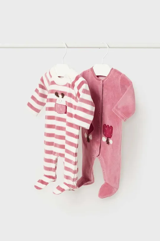 рожевий Дитячі повзунки Mayoral Newborn 2-pack Для дівчаток