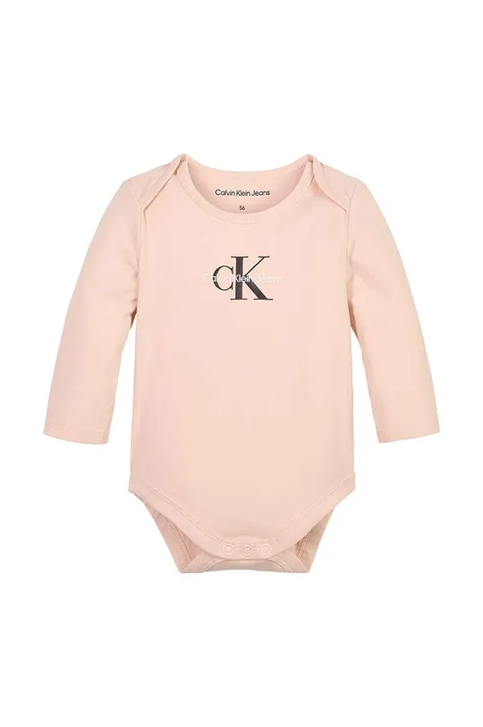 розовый Боди для младенцев Calvin Klein Jeans Для девочек