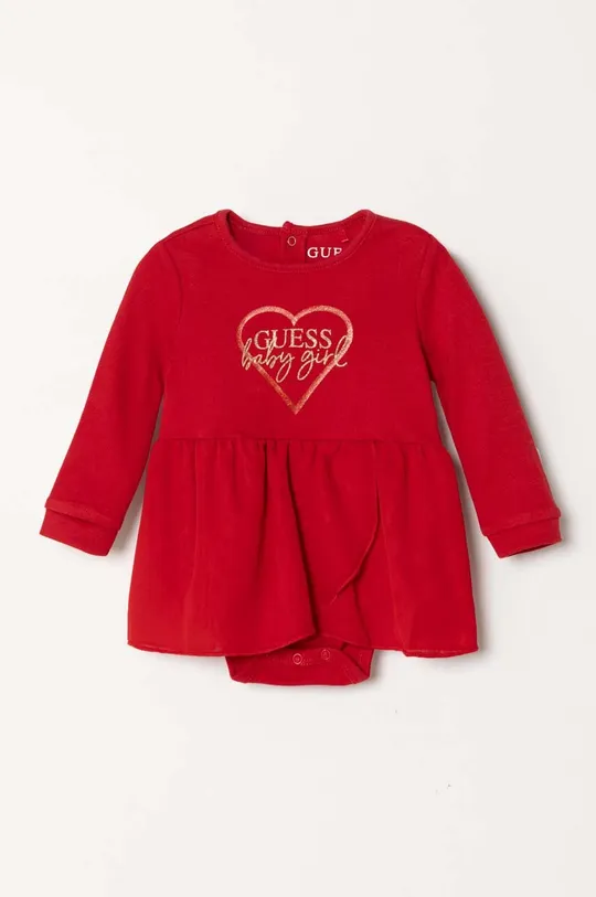 rdeča Obleka za dojenčka Guess Dekliški