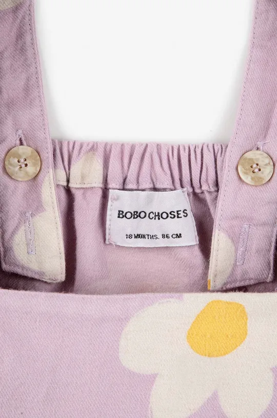 fioletowy Bobo Choses rampers bawełniany niemowlęcy