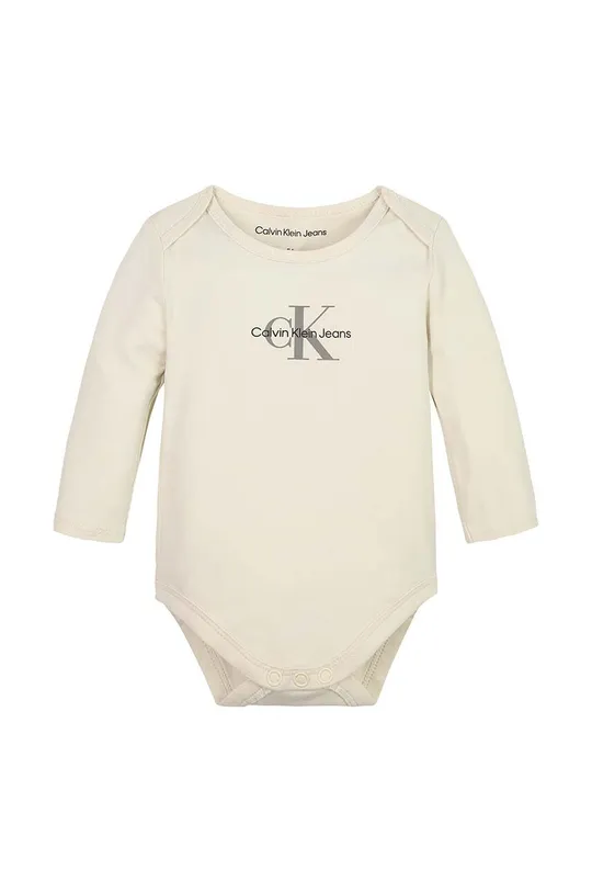bež Body za dojenčka Calvin Klein Jeans Otroški