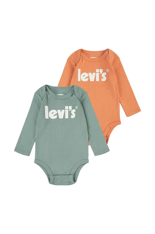 zelena Bodi za bebe Levi's 2-pack Dječji