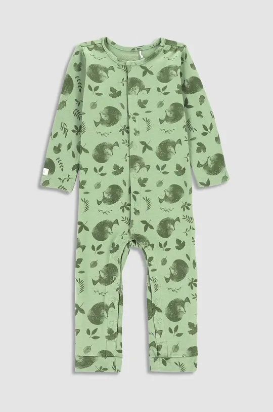 zielony Coccodrillo rampers bawełniany niemowlęcy Dziecięcy