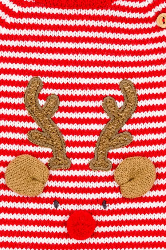 czerwony zippy rampers bawełniany niemowlęcy