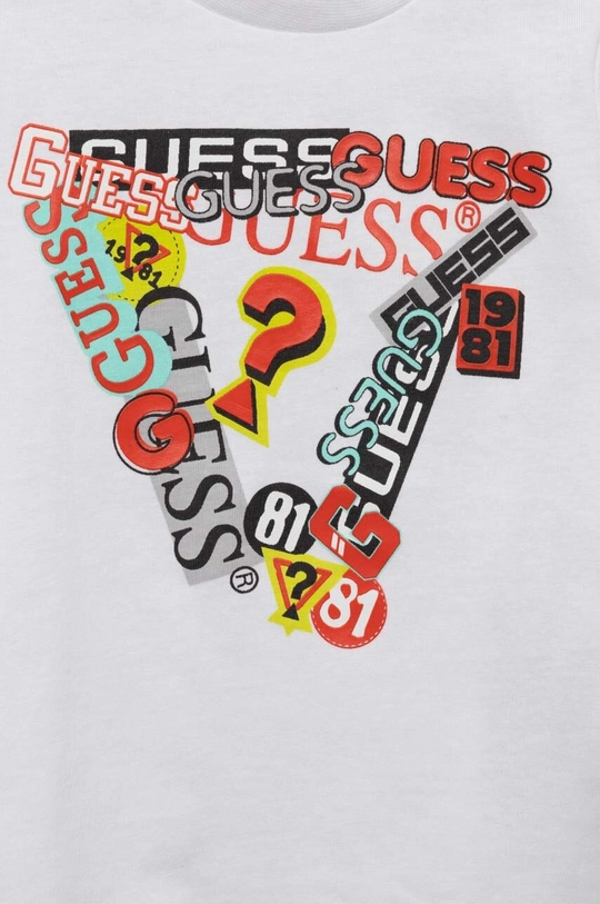 Guess t-shirt bawełniany niemowlęcy 100 % Bawełna