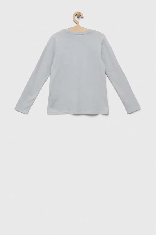 Detská bavlnená košeľa s dlhým rukávom Guess sivá