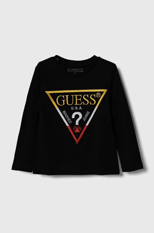 μαύρο Παιδικό βαμβακερό μακρυμάνικο Guess Για αγόρια