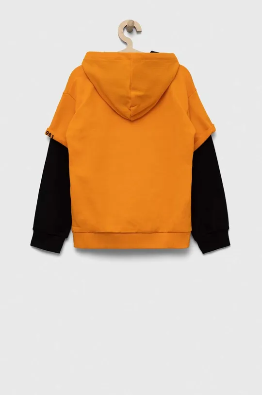 Guess bluza bawełniana dziecięca pomarańczowy