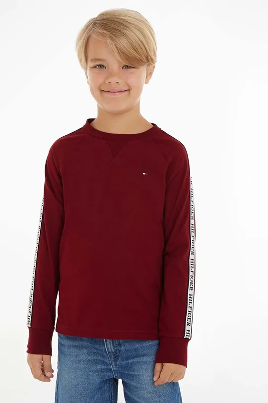 κόκκινο Παιδικό βαμβακερό μακρυμάνικο Tommy Hilfiger Για αγόρια