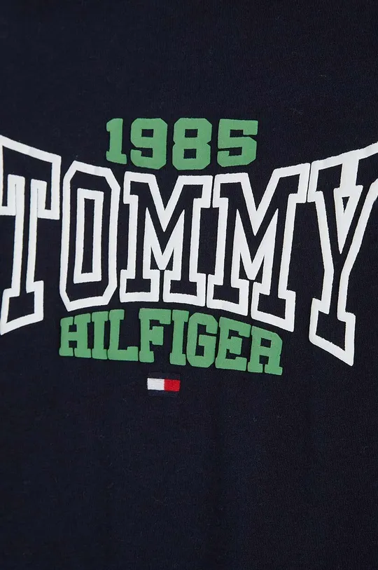 mornarsko plava Dječja pamučna majica dugih rukava Tommy Hilfiger