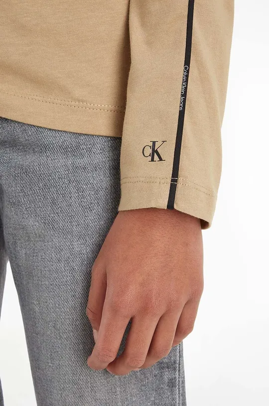 Calvin Klein Jeans longsleeve bawełniany Chłopięcy
