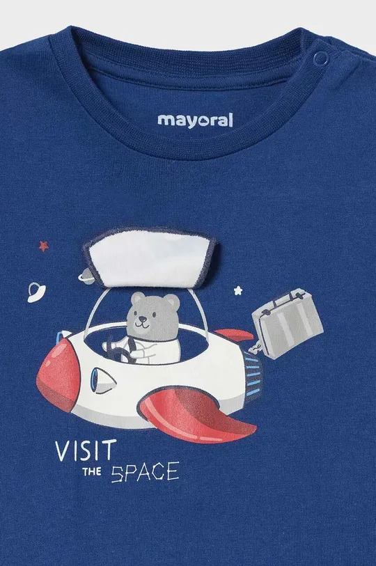Detské bavlnené tričko s dlhým rukávom Mayoral
