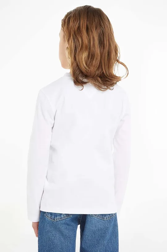 Detská bavlnená košeľa s dlhým rukávom Tommy Hilfiger