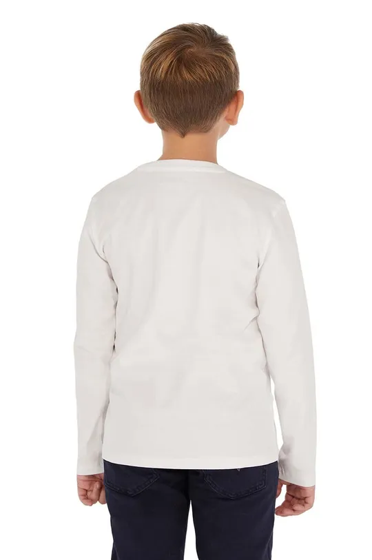 Detská bavlnená košeľa s dlhým rukávom Guess
