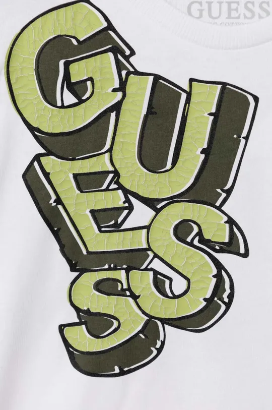 Dječja pamučna majica dugih rukava Guess 100% Pamuk