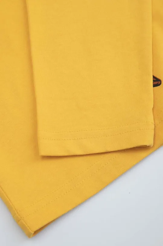 narančasta Dječja pamučna majica dugih rukava Coccodrillo