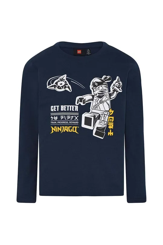 granatowy Lego longsleeve bawełniany dziecięcy Chłopięcy