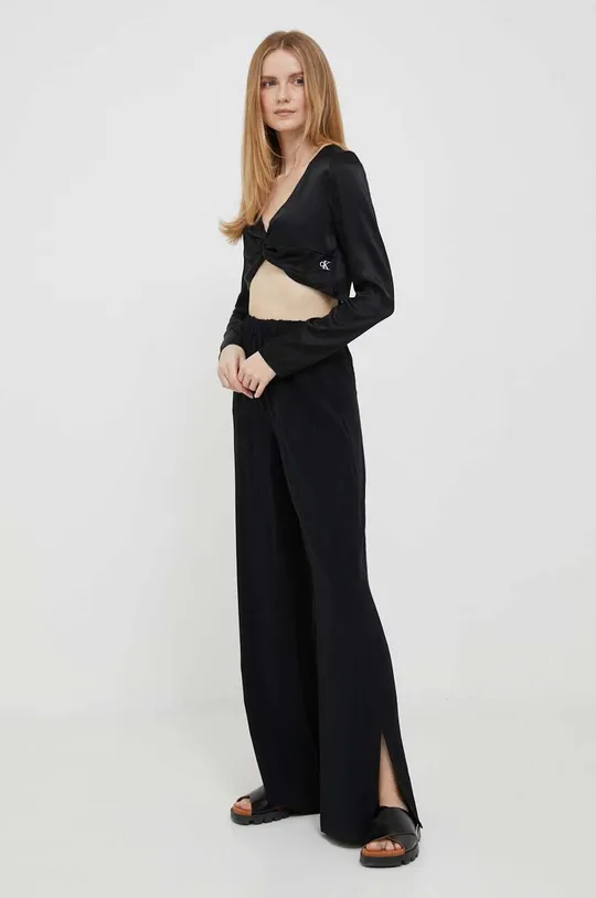 Блузка Calvin Klein Jeans чорний