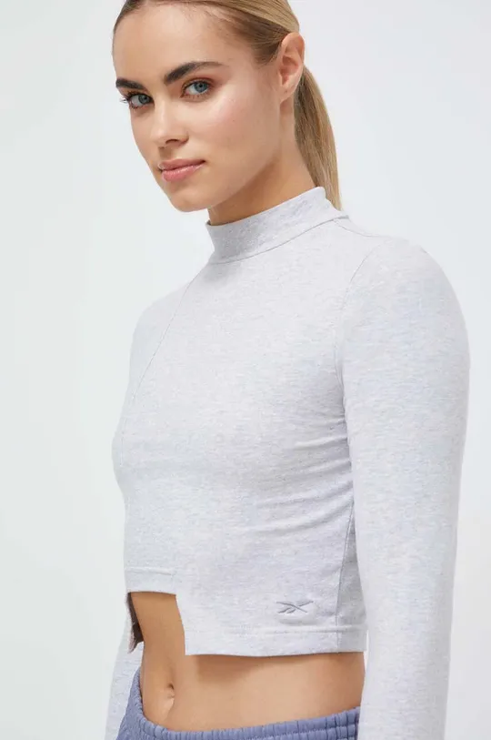 siva Majica z dolgimi rokavi Reebok Classic Ženski