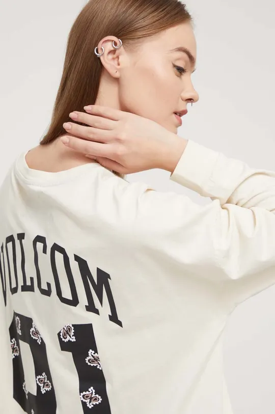 Βαμβακερή μπλούζα με μακριά μανίκια Volcom Γυναικεία