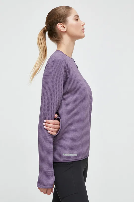 fialová Bežecké tričko s dlhým rukávom adidas Performance