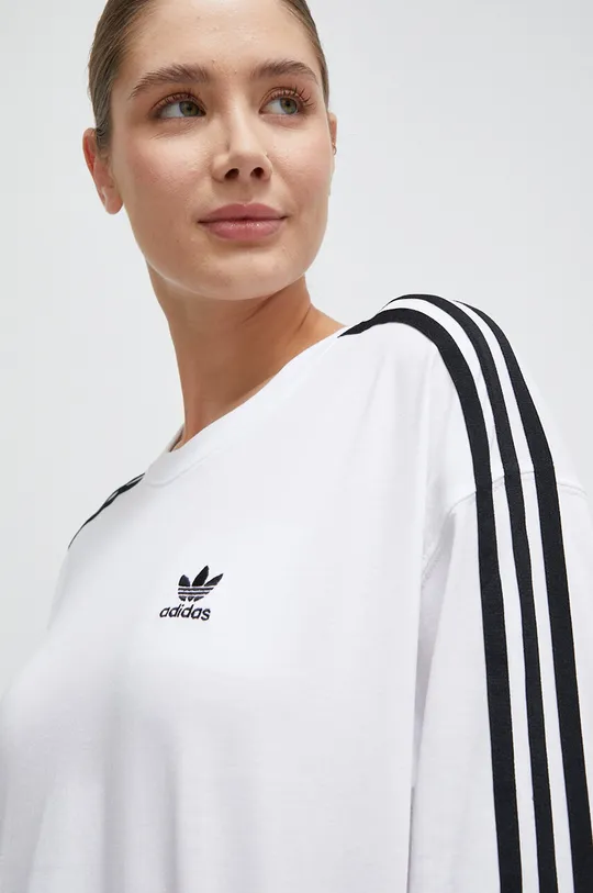 λευκό Βαμβακερή μπλούζα με μακριά μανίκια adidas Originals