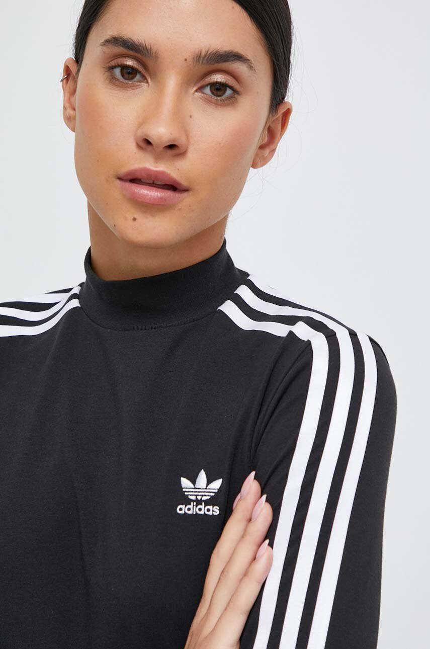 Лонгслив adidas Originals женский цвет чёрный | ANSWEAR.ua