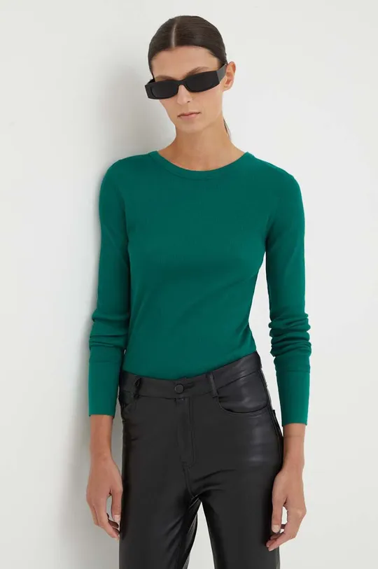 πράσινο Βαμβακερή μπλούζα με μακριά μανίκια Drykorn Nurit Γυναικεία