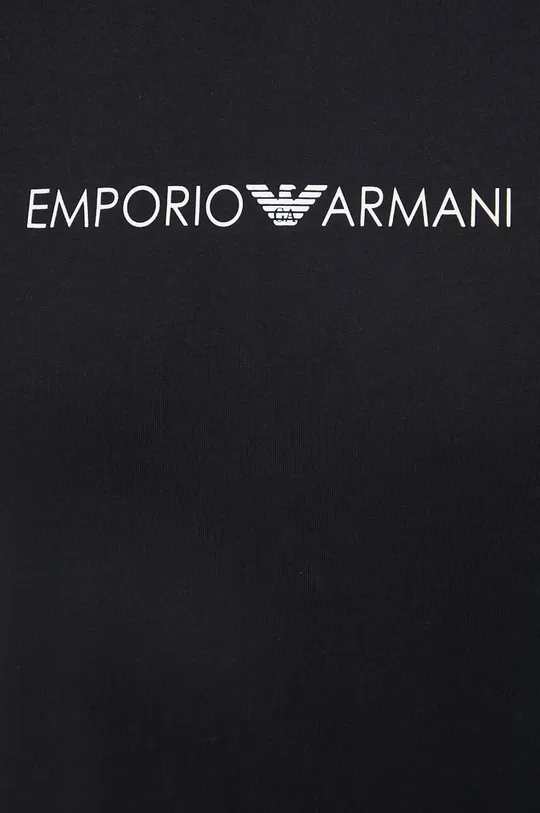 чёрный Лонгслив лаунж Emporio Armani Underwear