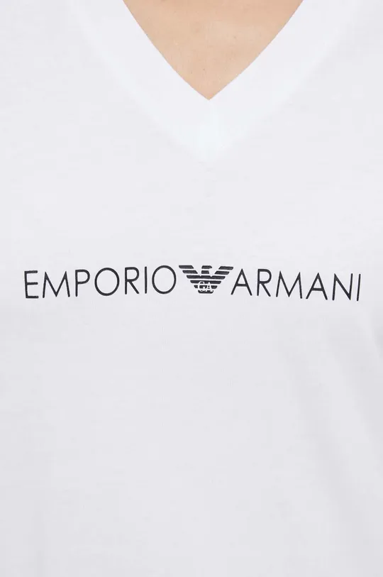biela Bavlnené tričko Emporio Armani Underwear