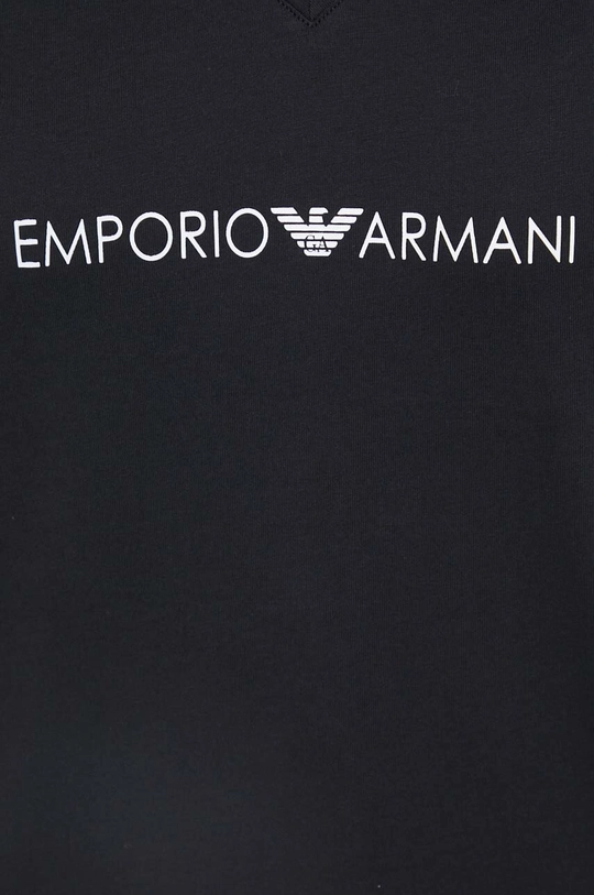 чёрный Хлопковая футболка lounge Emporio Armani Underwear