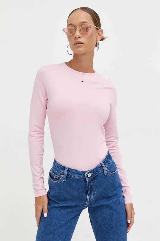 ροζ Κορμάκι Tommy Jeans Γυναικεία