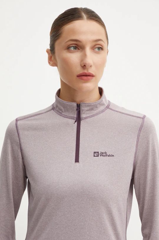 Sportovní tričko s dlouhým rukávem Jack Wolfskin Sky Thermal fialová 1808951