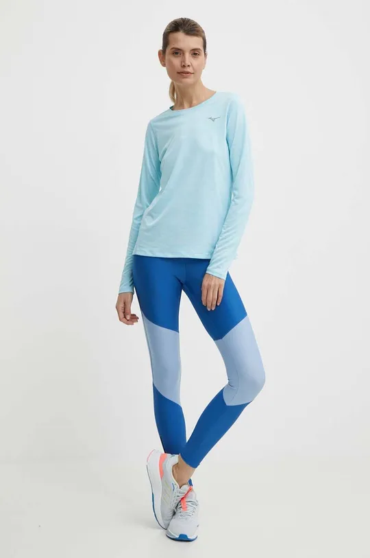 Μακρυμάνικο μπλουζάκι για τρέξιμο Mizuno Impulse Core μπλε