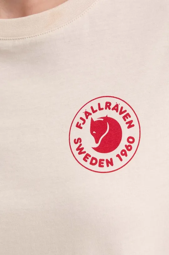 Bombažna majica z dolgimi rokavi Fjallraven 1960 Logo Ženski