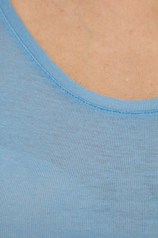 Βαμβακερή μπλούζα με μακριά μανίκια American VintageT-SHIRT ML COL ROND Γυναικεία