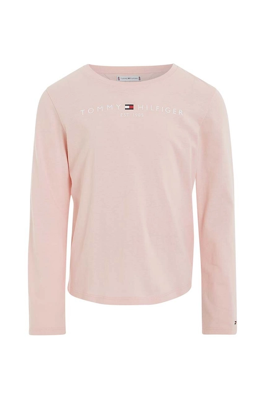 Tommy Hilfiger longsleeve bawełniany dziecięcy różowy