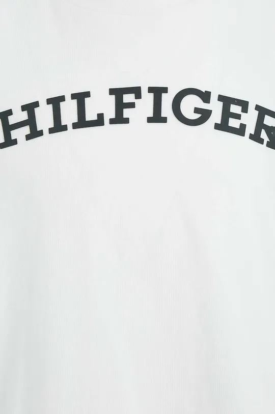 bijela Dječja pamučna majica dugih rukava Tommy Hilfiger
