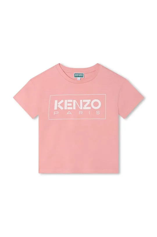 ροζ Παιδικό βαμβακερό μπλουζάκι Kenzo Kids Για κορίτσια