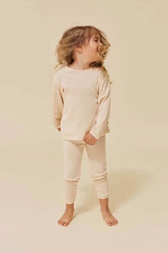 Detská bavlnená košeľa s dlhým rukávom Konges Sløjd
