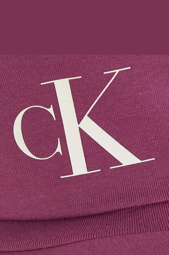 фіолетовий Дитячий лонгслів Calvin Klein Jeans