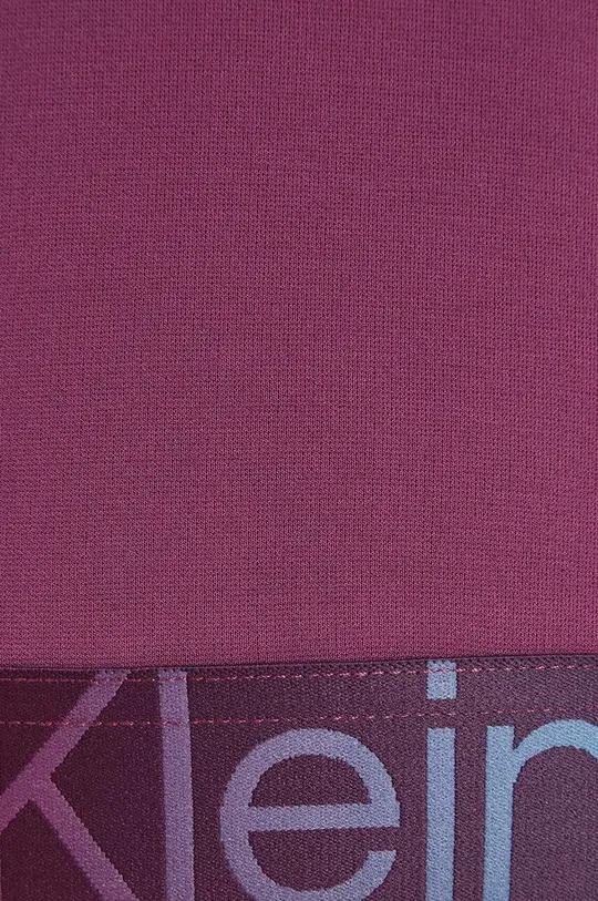 fialová Detské tričko s dlhým rukávom Calvin Klein Jeans