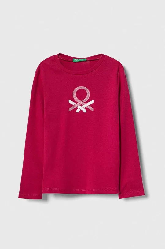 rosa United Colors of Benetton longsleeve in cotone bambino/a Ragazze