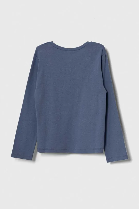 United Colors of Benetton longsleeve in cotone bambino/a blu
