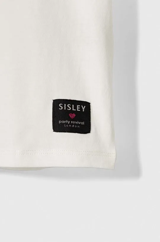 Sisley longsleeve bawełniany dziecięcy 100 % Bawełna