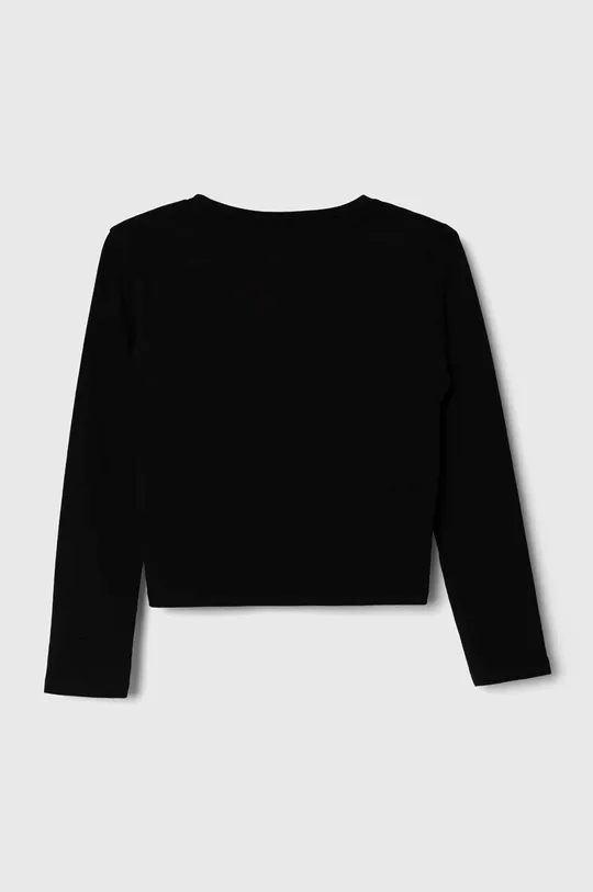 Detské tričko s dlhým rukávom Sisley čierna