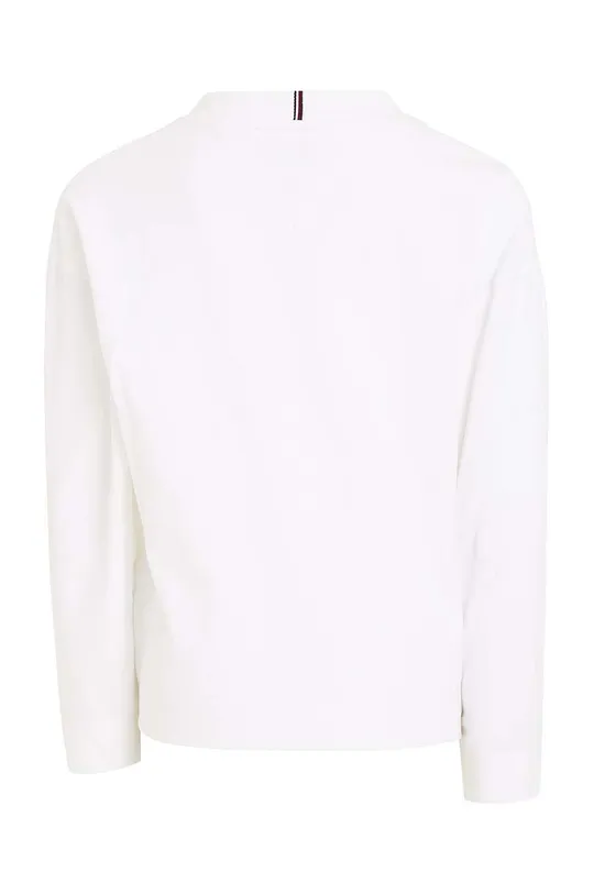 Detská bavlnená košeľa s dlhým rukávom Tommy Hilfiger 100 % Bavlna